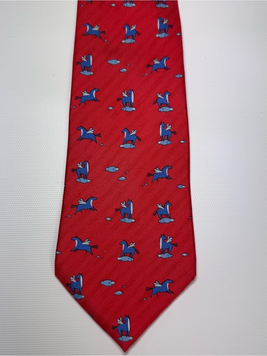 Hermes Other - HERMÈS Paris silk tie funny Pegasus pattern 5243 SA.